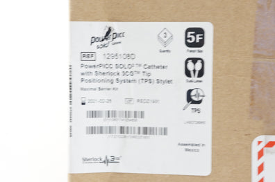 Bard 1295108D Sherlock PowerPICC SOLO Cath. 5F - Case of 3 (x)